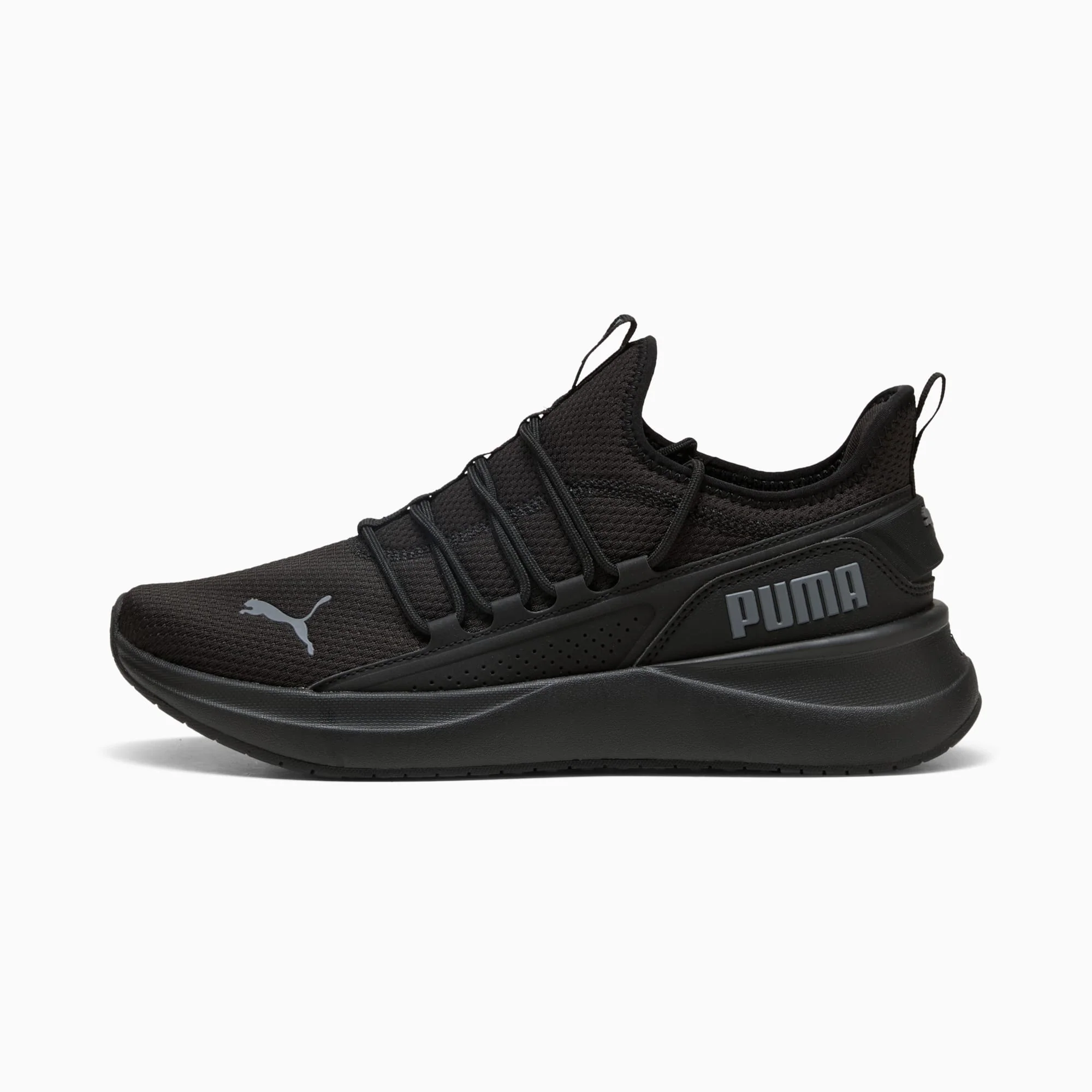 PUMA MEN'S SOFTRIDE CARSON 2 PULSE TRIPLE BLACK RUNNING SHOES - Image 2