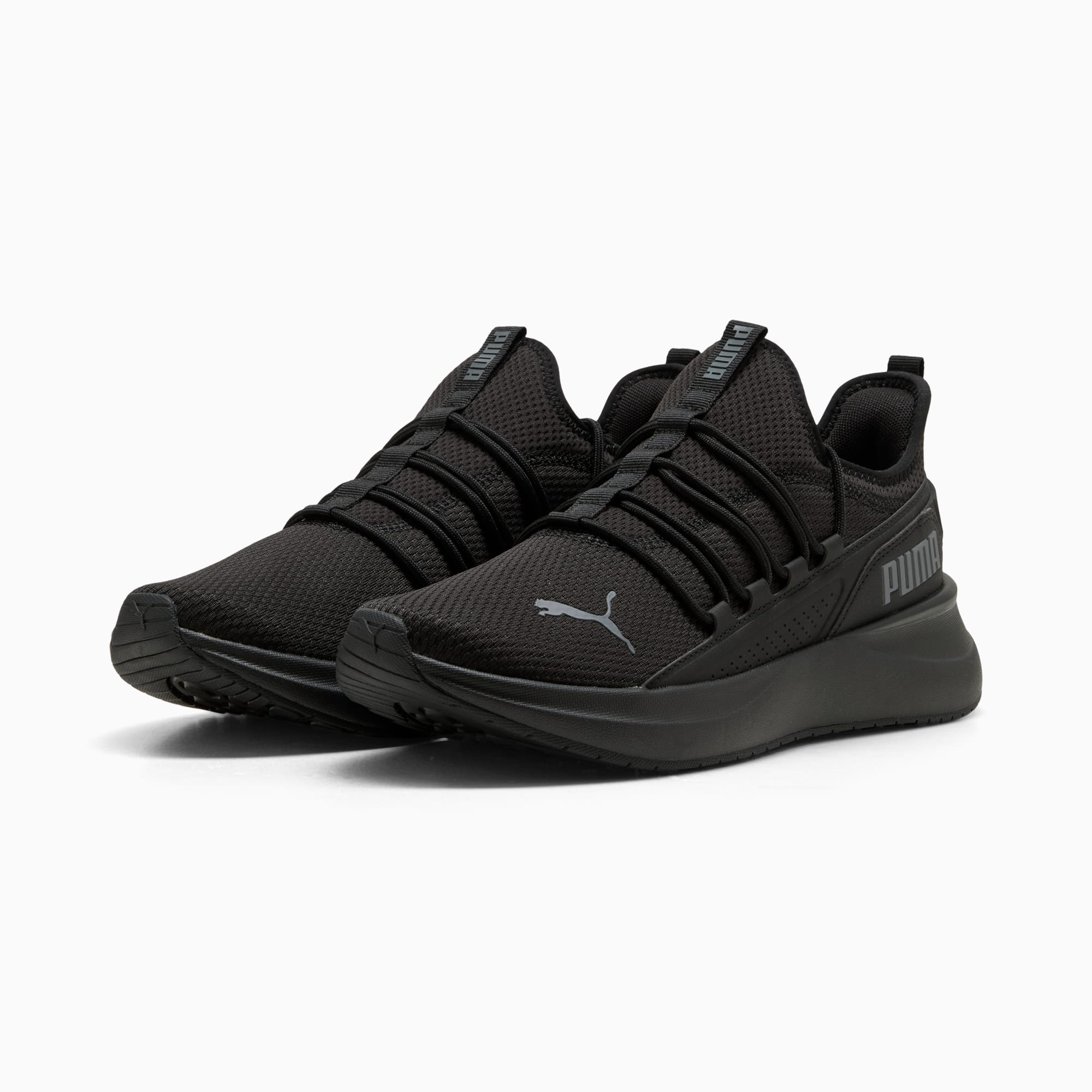 PUMA MEN'S SOFTRIDE CARSON 2 PULSE TRIPLE BLACK RUNNING SHOES - Image 3