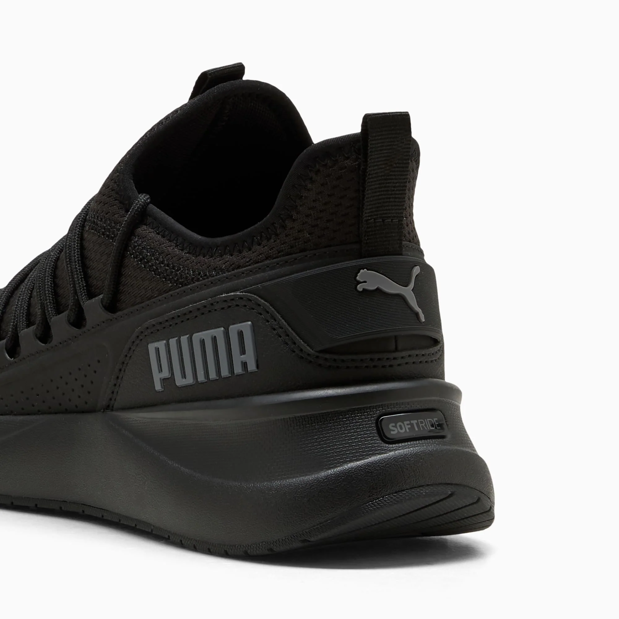 PUMA MEN'S SOFTRIDE CARSON 2 PULSE TRIPLE BLACK RUNNING SHOES - Image 4