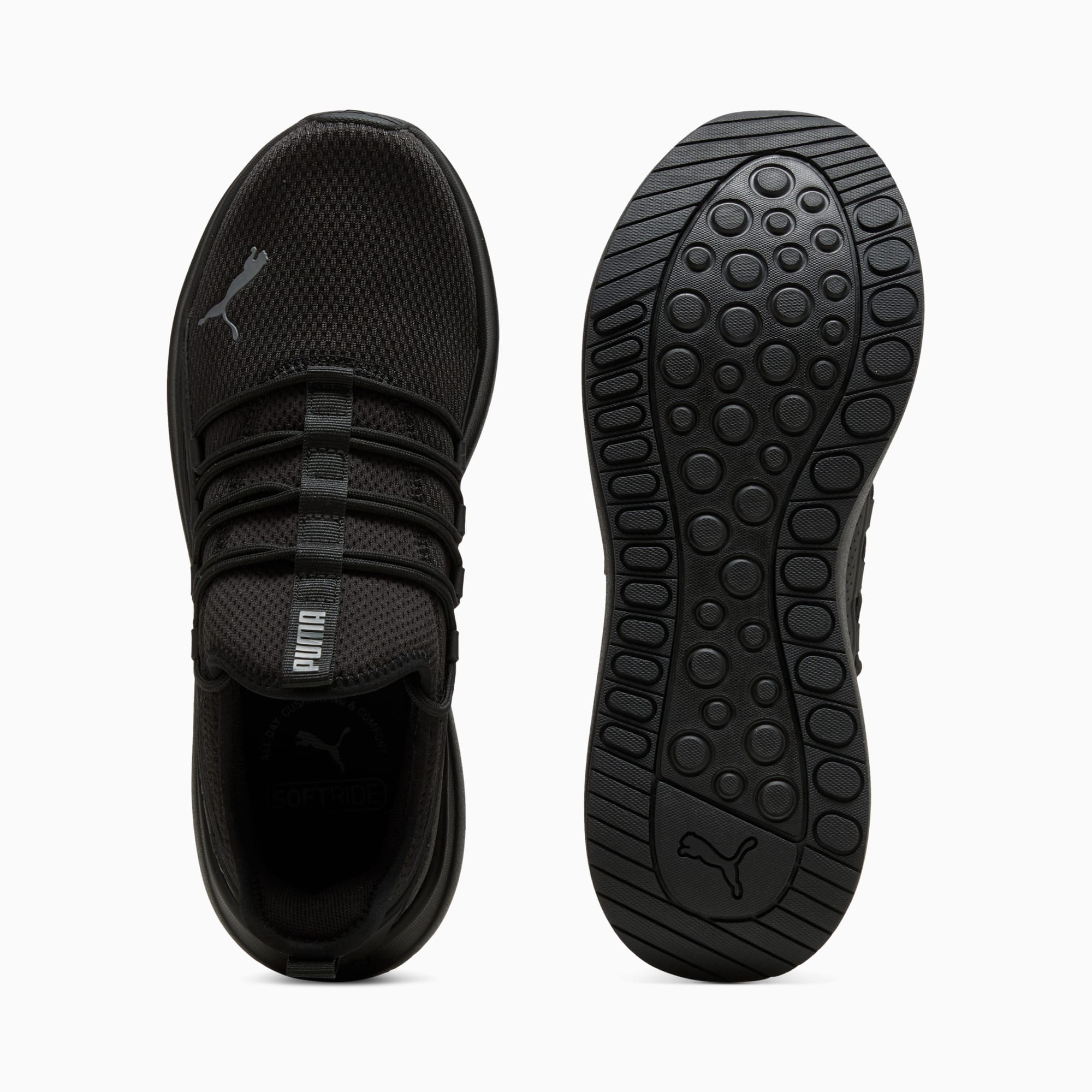 PUMA MEN'S SOFTRIDE CARSON 2 PULSE TRIPLE BLACK RUNNING SHOES - Image 5