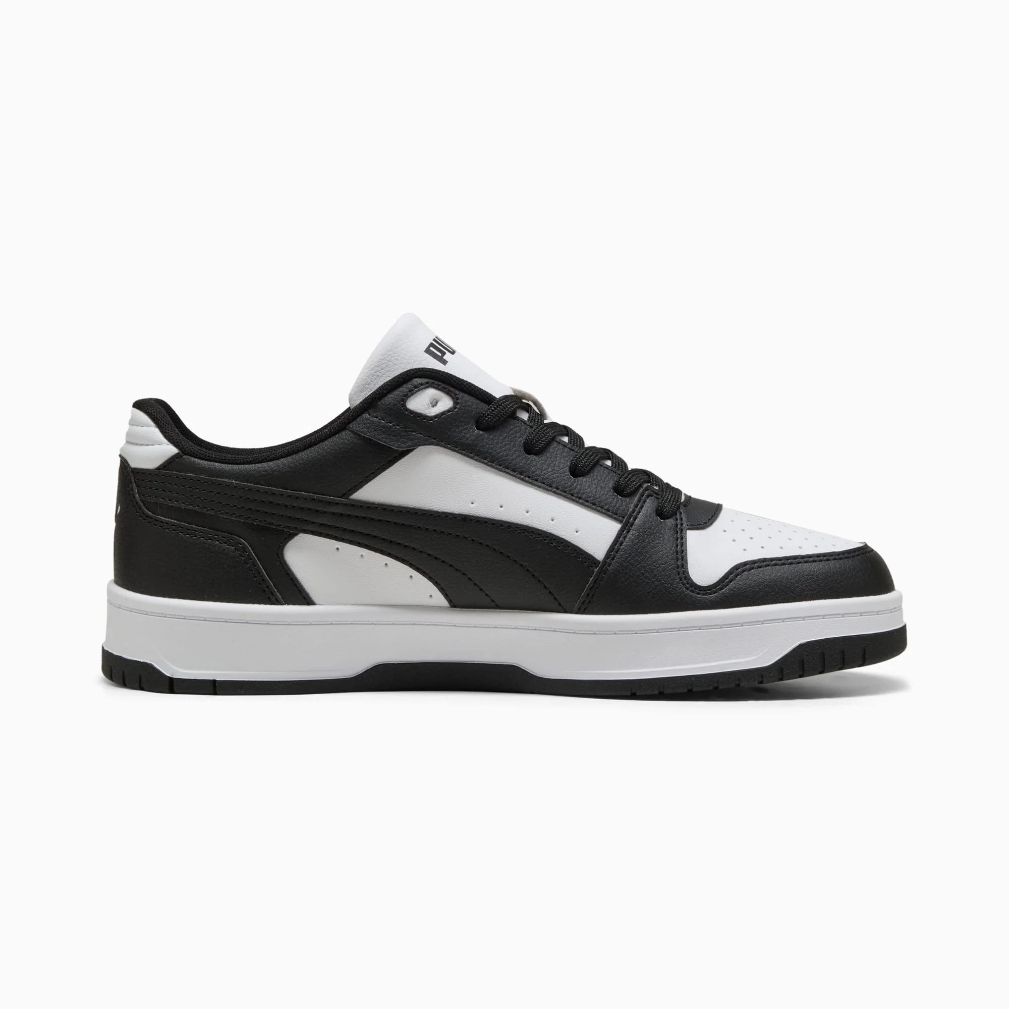 PUMA MEN'S REBOUND SLAM LO BLACK/WHITE SNEAKER SHOES