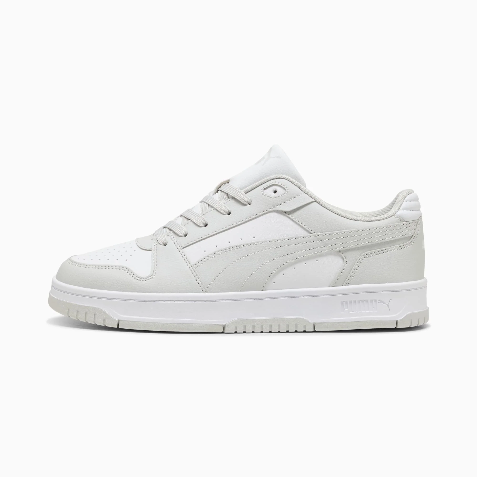 PUMA MEN'S REBOUND SLAM LO WHITE/GREY SNEAKER SHOES - Image 2