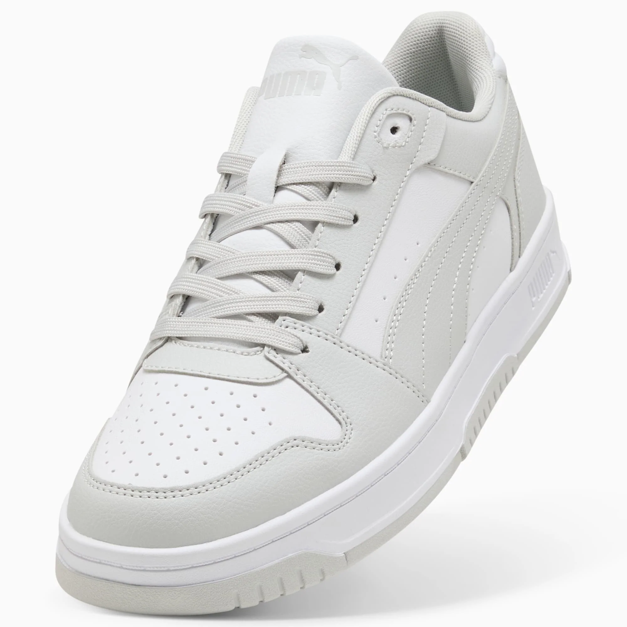 PUMA MEN'S REBOUND SLAM LO WHITE/GREY SNEAKER SHOES - Image 6