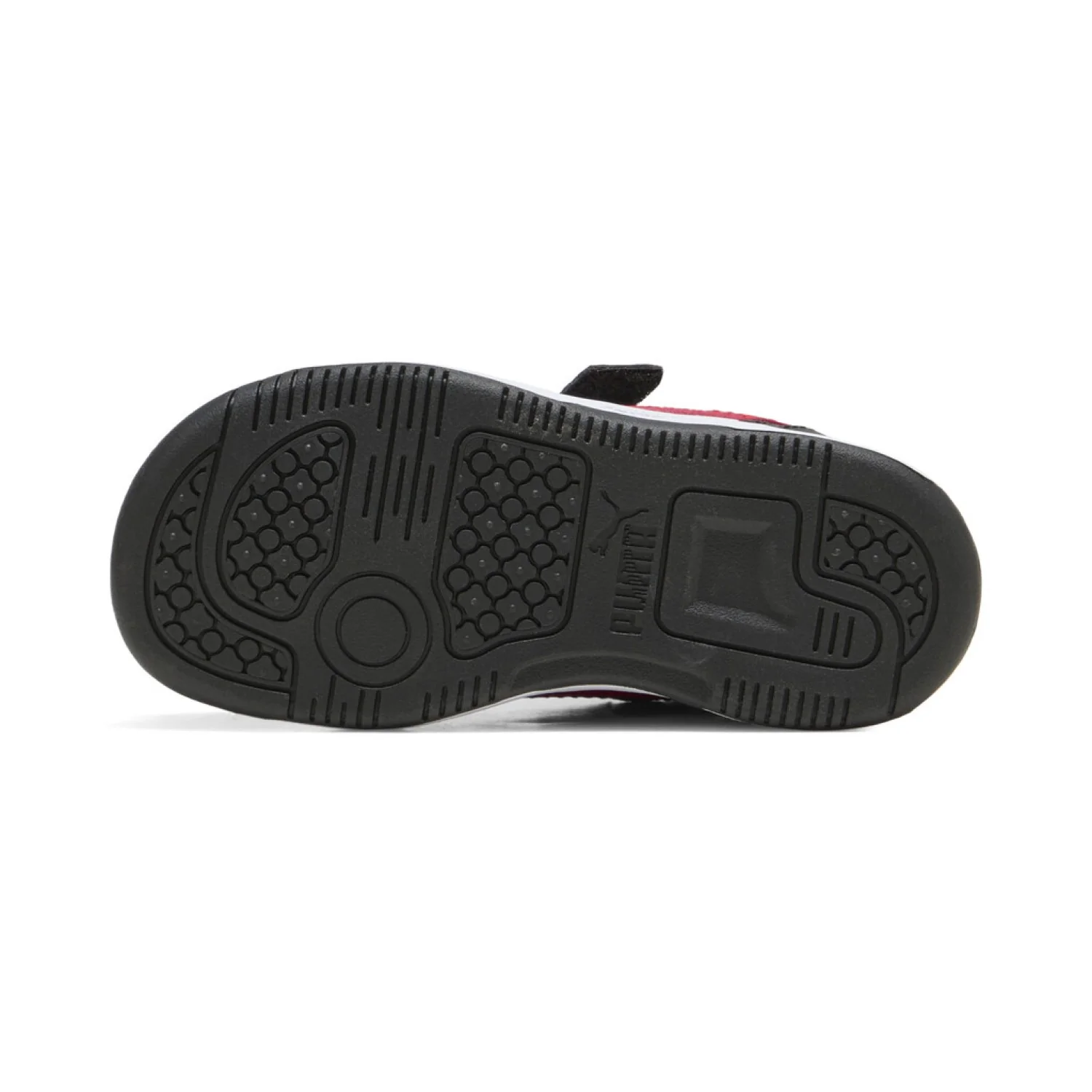 PUMA KID'S REBOUND SLAM LO BLACK/RED/WHITE SNEAKER SHOES - Image 6