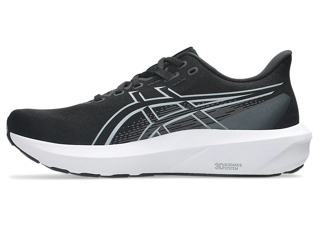 ASICS MEN'S GT 1000 15 BLACK/WHITE RUNNING SHOES - Image 2