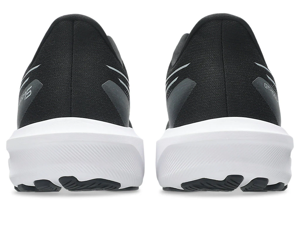 ASICS MEN'S GT 1000 15 BLACK/WHITE RUNNING SHOES - Image 5