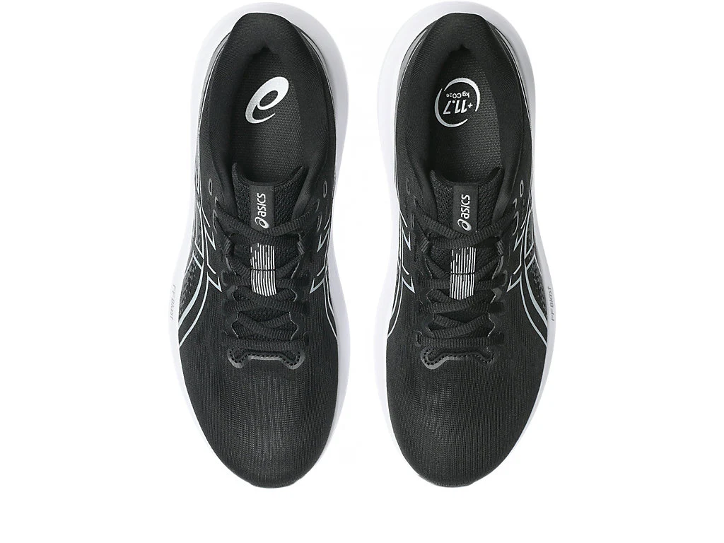 ASICS MEN'S GT 1000 15 BLACK/WHITE RUNNING SHOES - Image 6