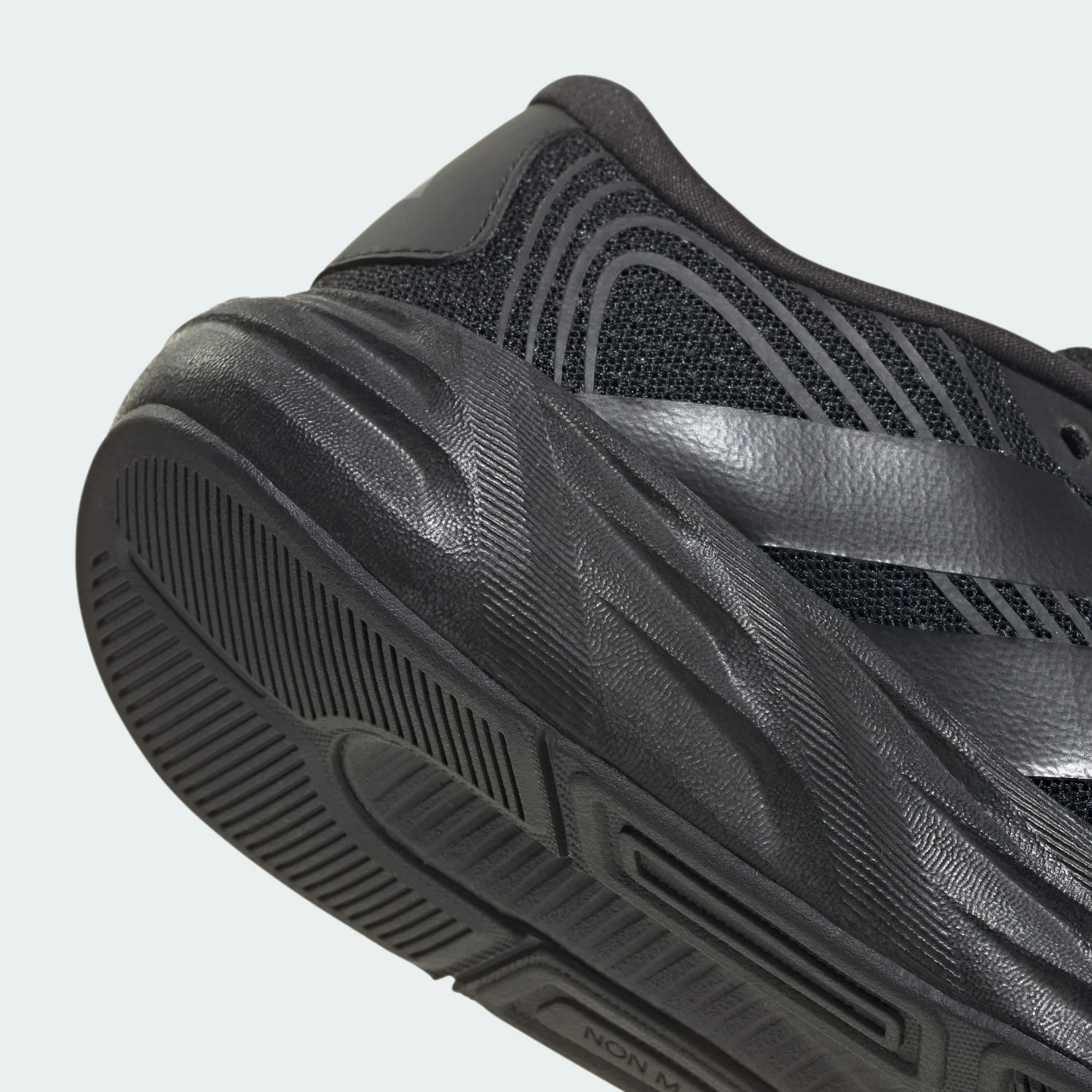 ADIDAS KID'S GALAXY 8 TRIPLE BLACK RUNNING SHOES - Image 6