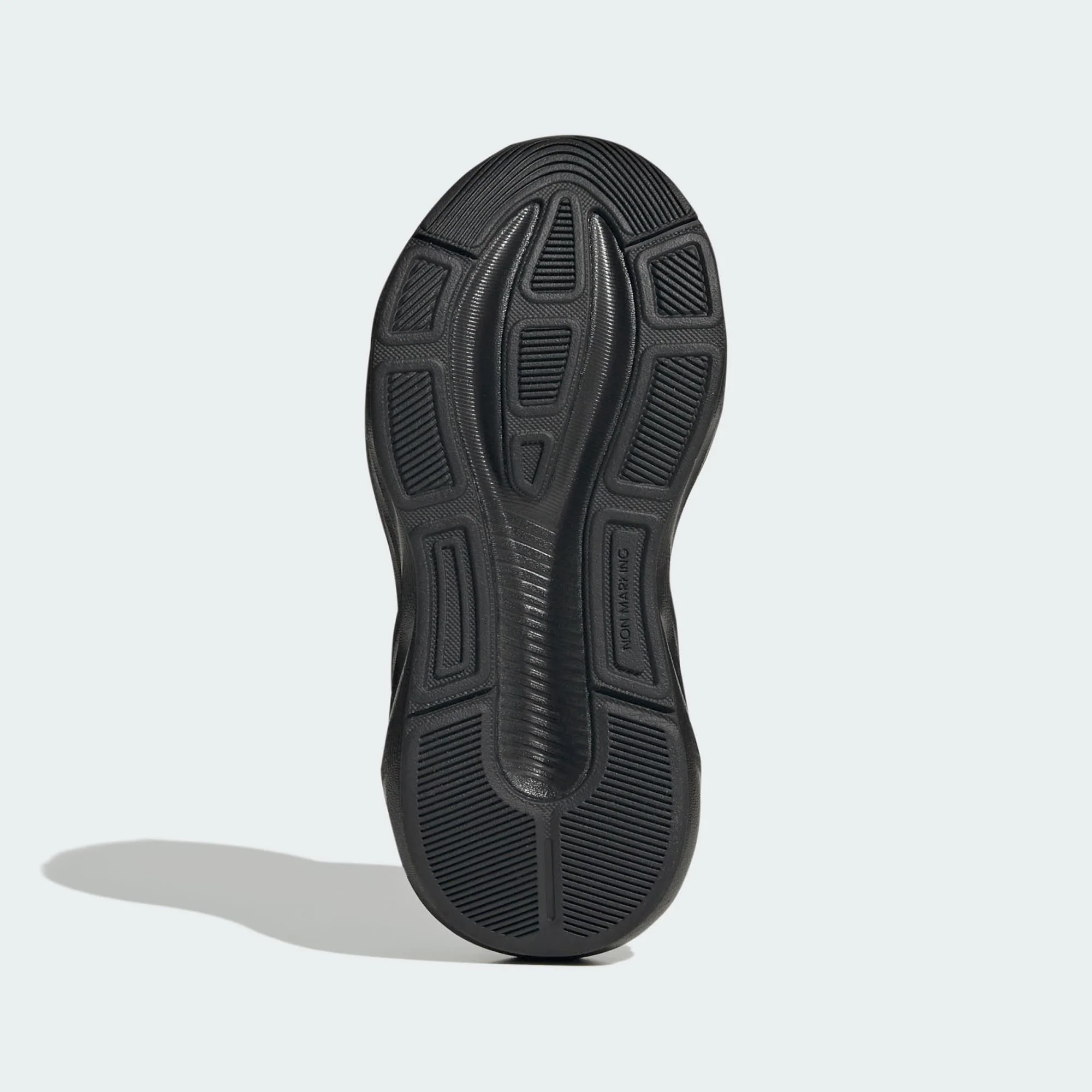 ADIDAS KID'S HOOK N' LOOP GALAXY 8 TRIPLE BLACK RUNNING SHOES - Image 4