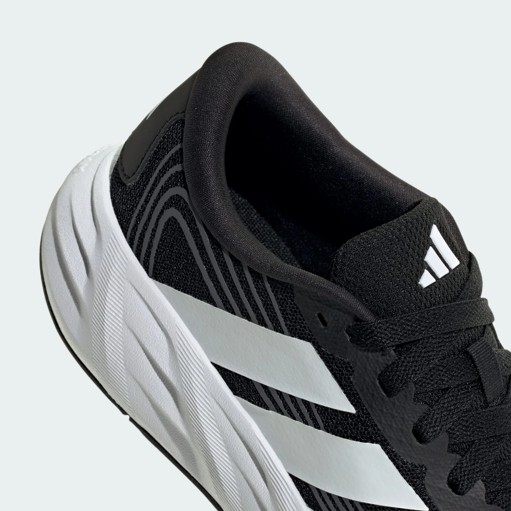 ADIDAS KID'S GALAXY 8 BLACK/WHITE RUNNING SHOES - Image 7