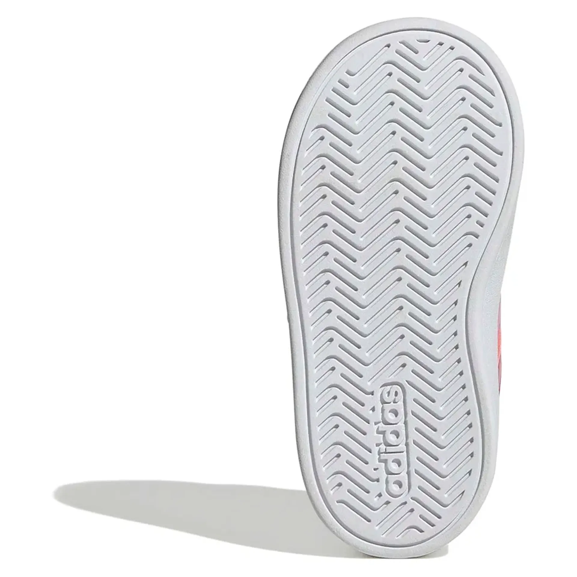 ADIDAS KID'S GRAND COURT 3.0 WHITE/PINK SNEAKER SHOES - Image 6