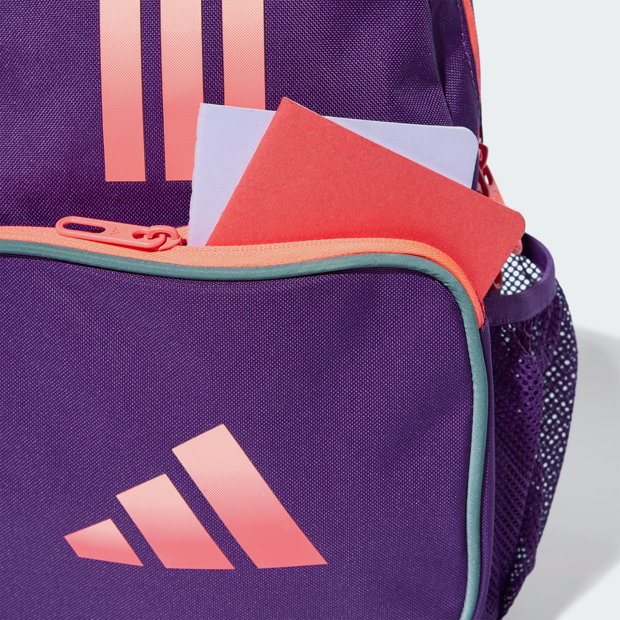 ADIDAS LITTLE KIDS NEON PURPLE/PEACH BACKPACK - Image 5