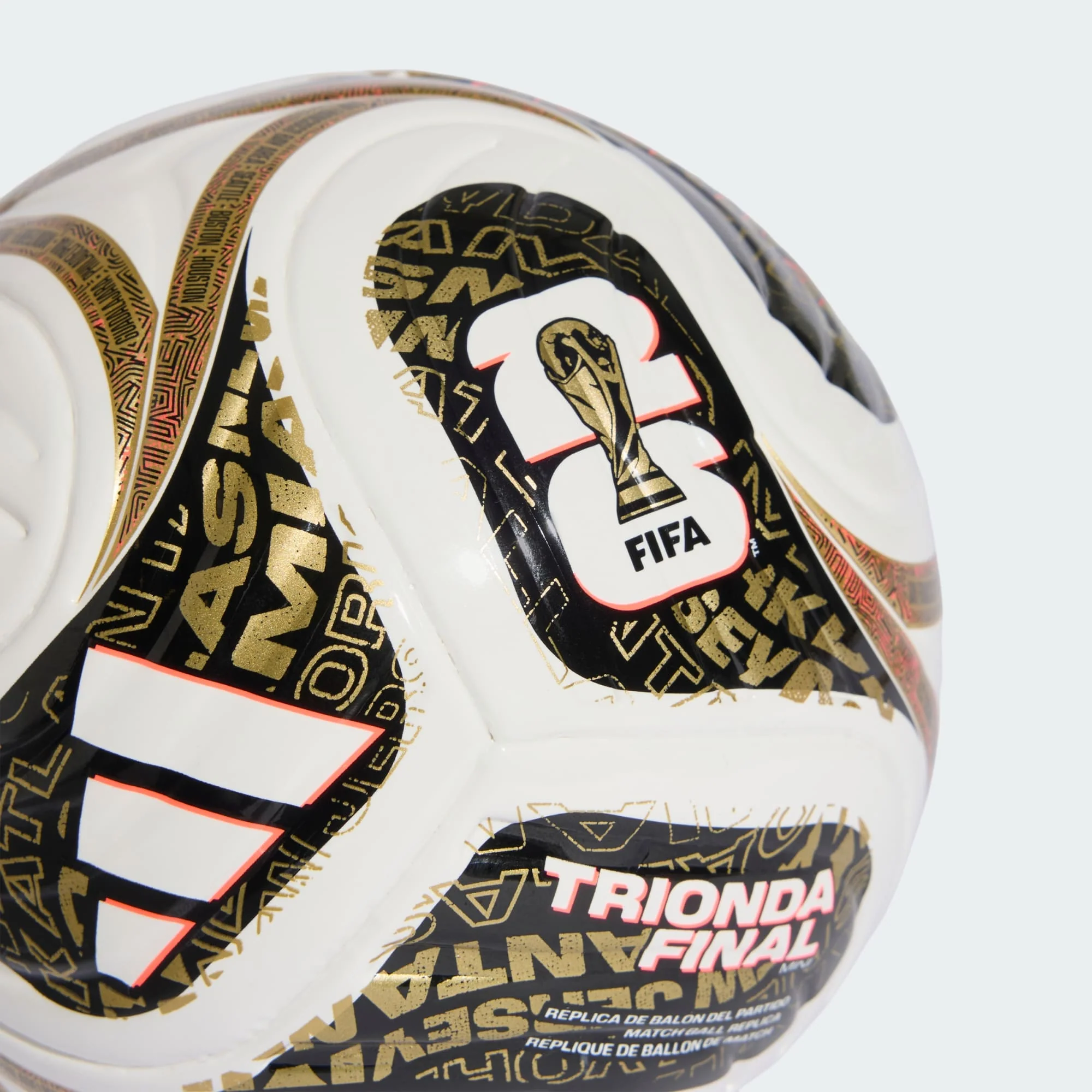 ADIDAS FIFA World Cup 26 Trionda Finals League WHITE/GOLD Mini Ball - Image 3