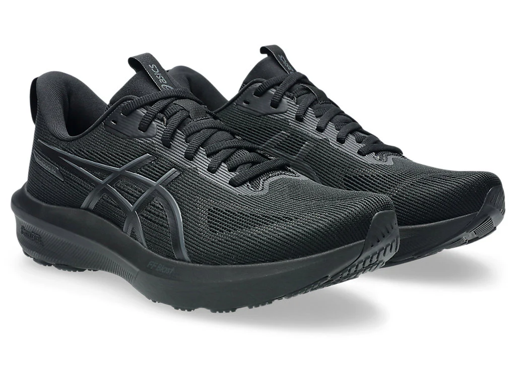 ASICS Men's GT 1000 14 TRIPLE BLACK RUNNING SHOES - Image 3