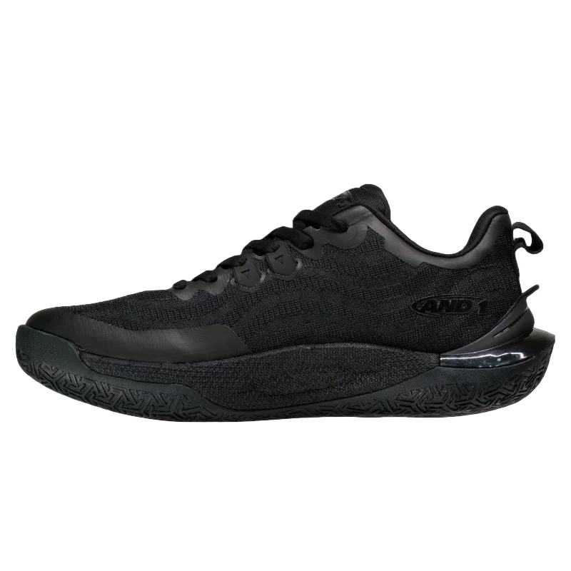 AND 1 MEN'S XLR8 TRIPLE BLACK BASKETBALL SHOES - Image 2