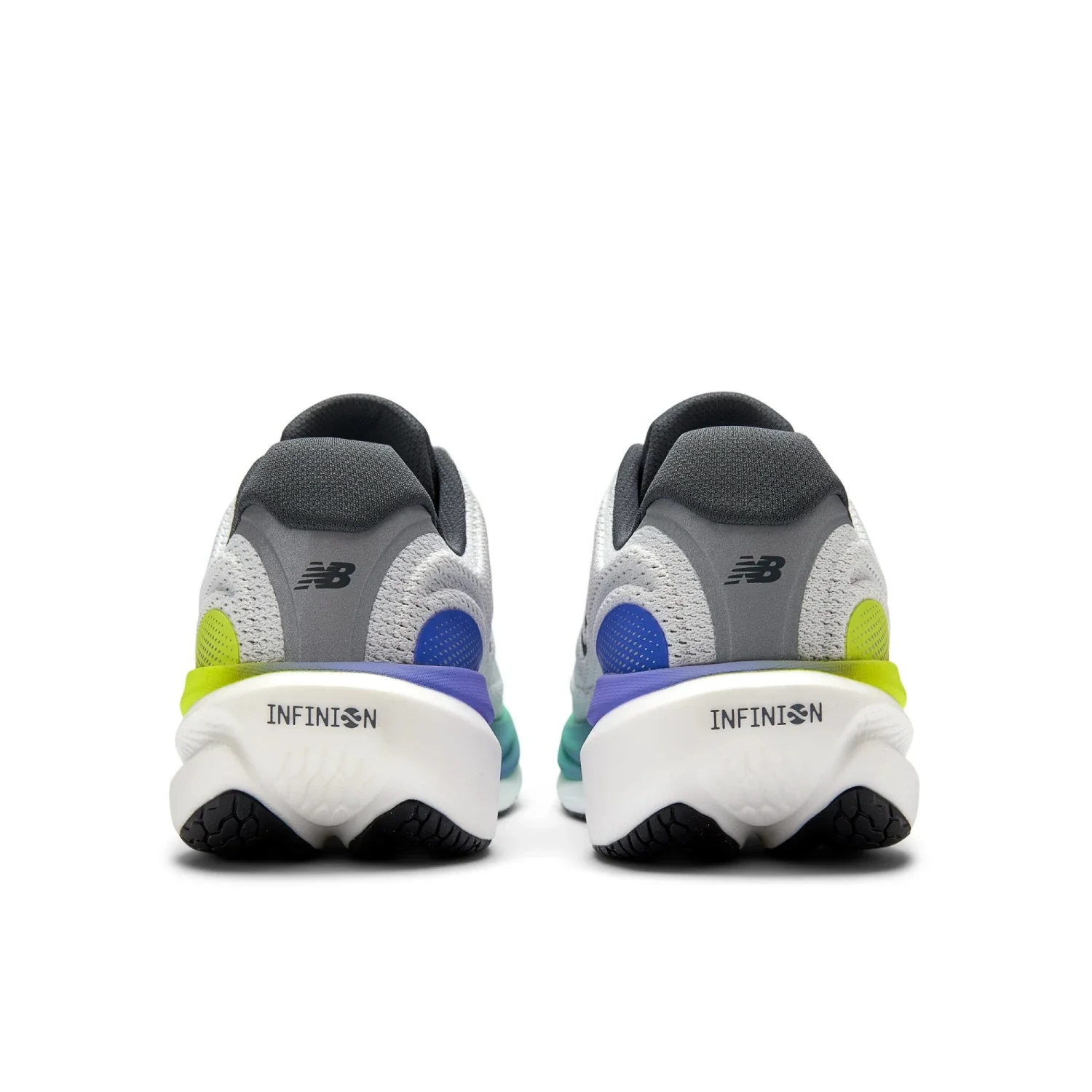 NEW BALANCE MEN'S 1080 V15 SEA SALT/LIME RUNNING SHOES - Image 5