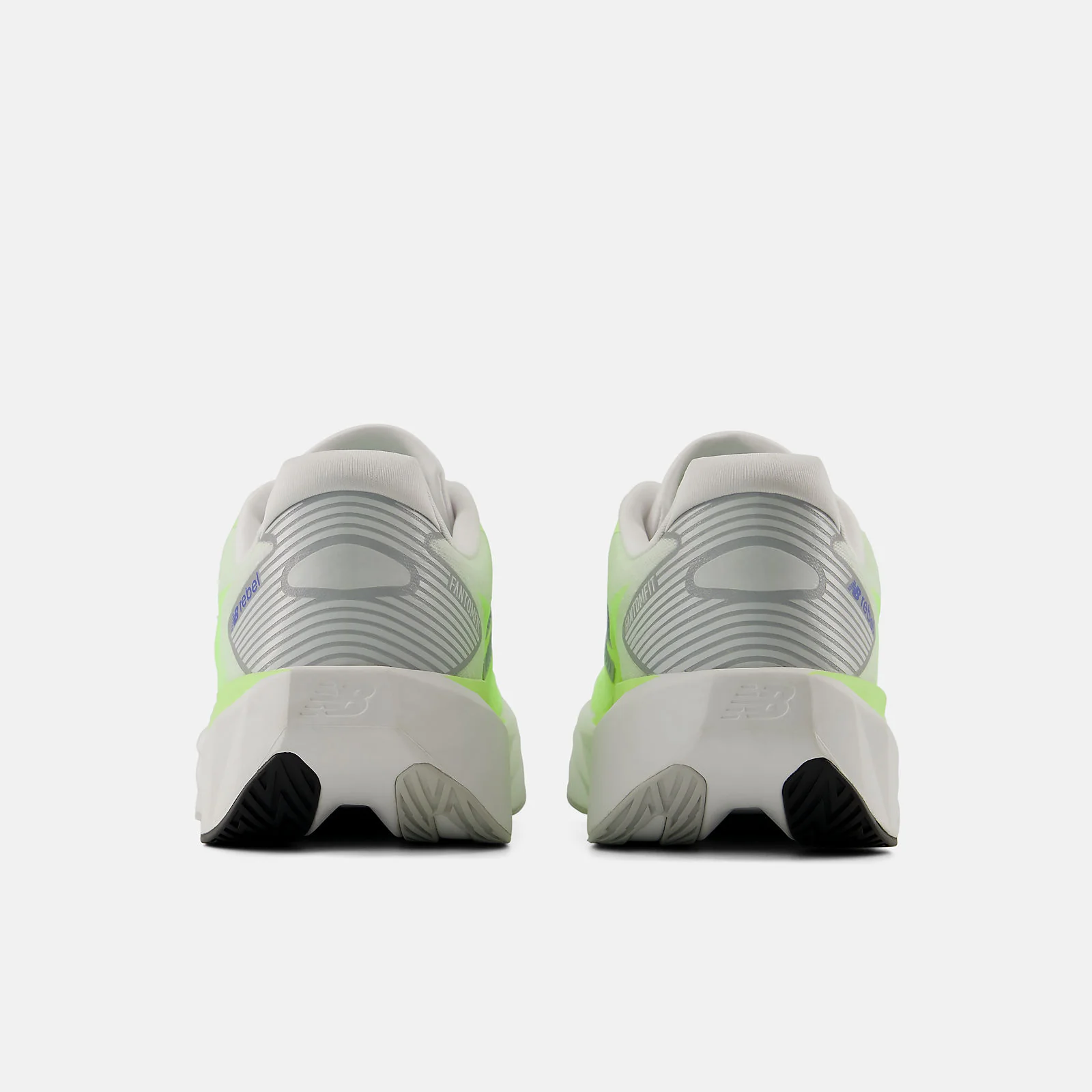 NEW BALANCE MEN'S FUELCELL REBEL V5 FLURO/WHITE RUNNING SHOES - Image 5
