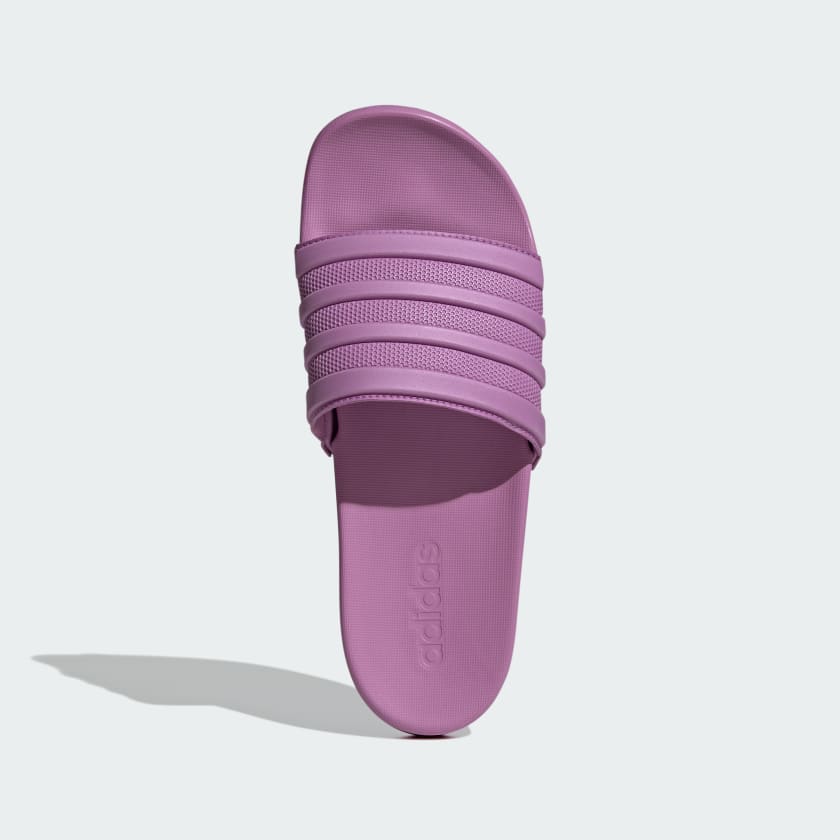 ADIDAS WOMEN'S ADILETTE COMFORT PURPLE SLIDES - Image 2