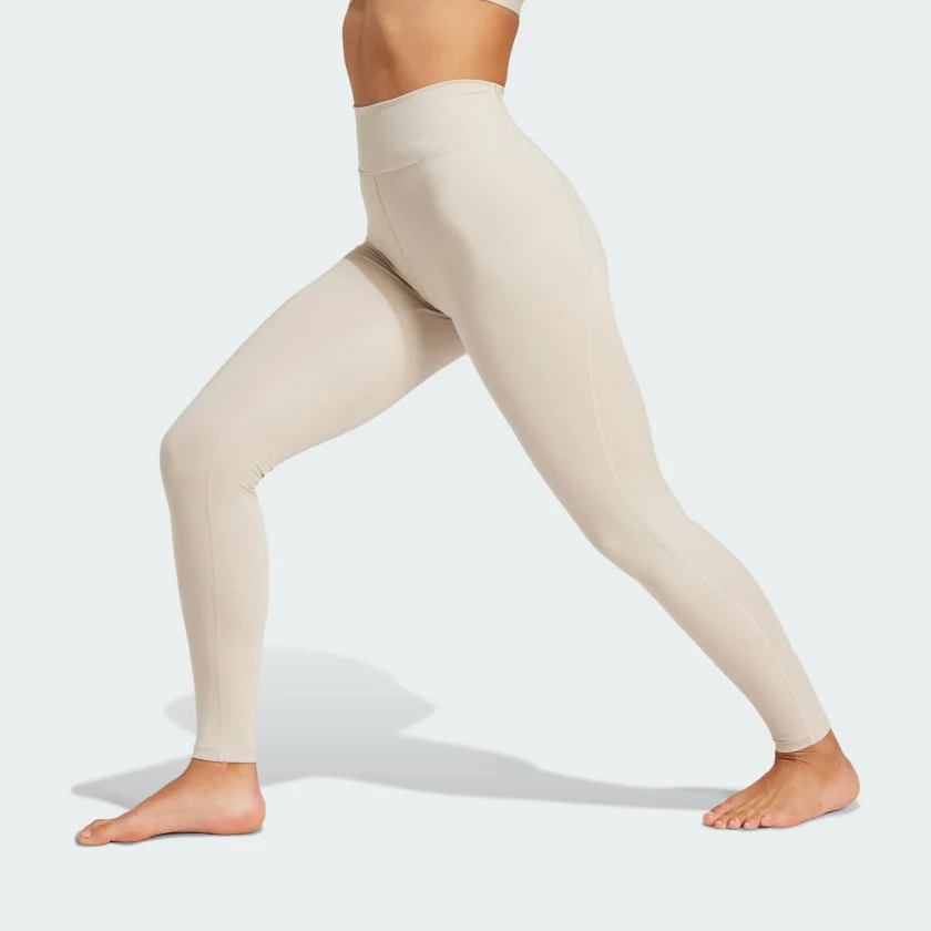 Adidas Women's All Me Essentials Beige Leggings - Image 3