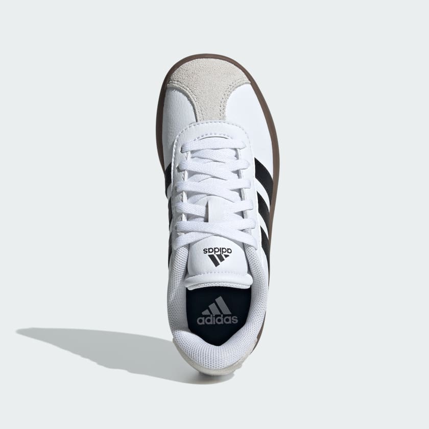 Adidas Kid's Vl Court 3.0 White/Black Sneaker Shoes - Image 4