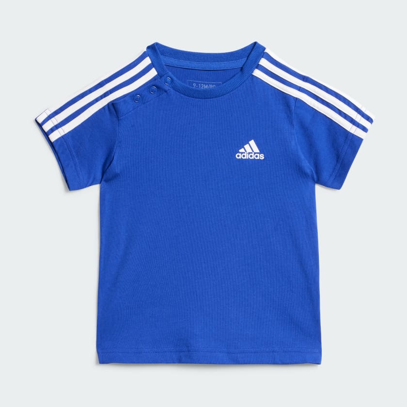 ADIDAS KID'S ESSENTIALS BLUE/GREY SET - Image 2