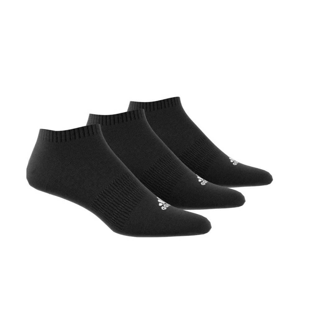 Adidas Unisex Cushioned Low-Cut Socks 3 Pairs Black Socks - Image 4