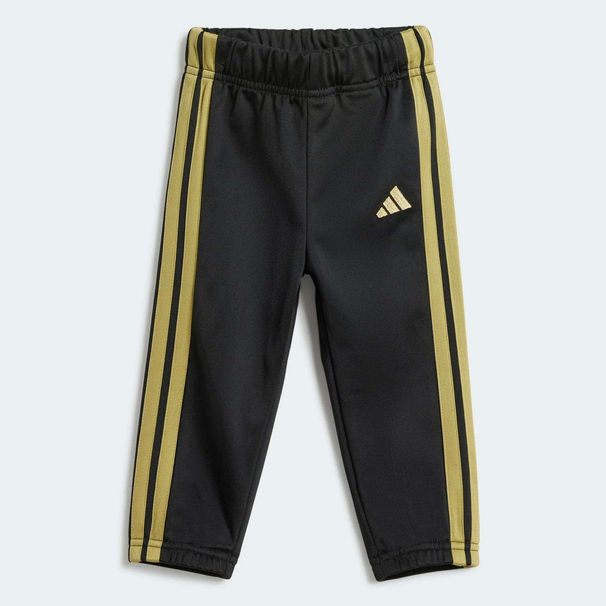 Adidas Kid's 3-Stripes Climacool Black/Gold Tracksuit Set - Image 4
