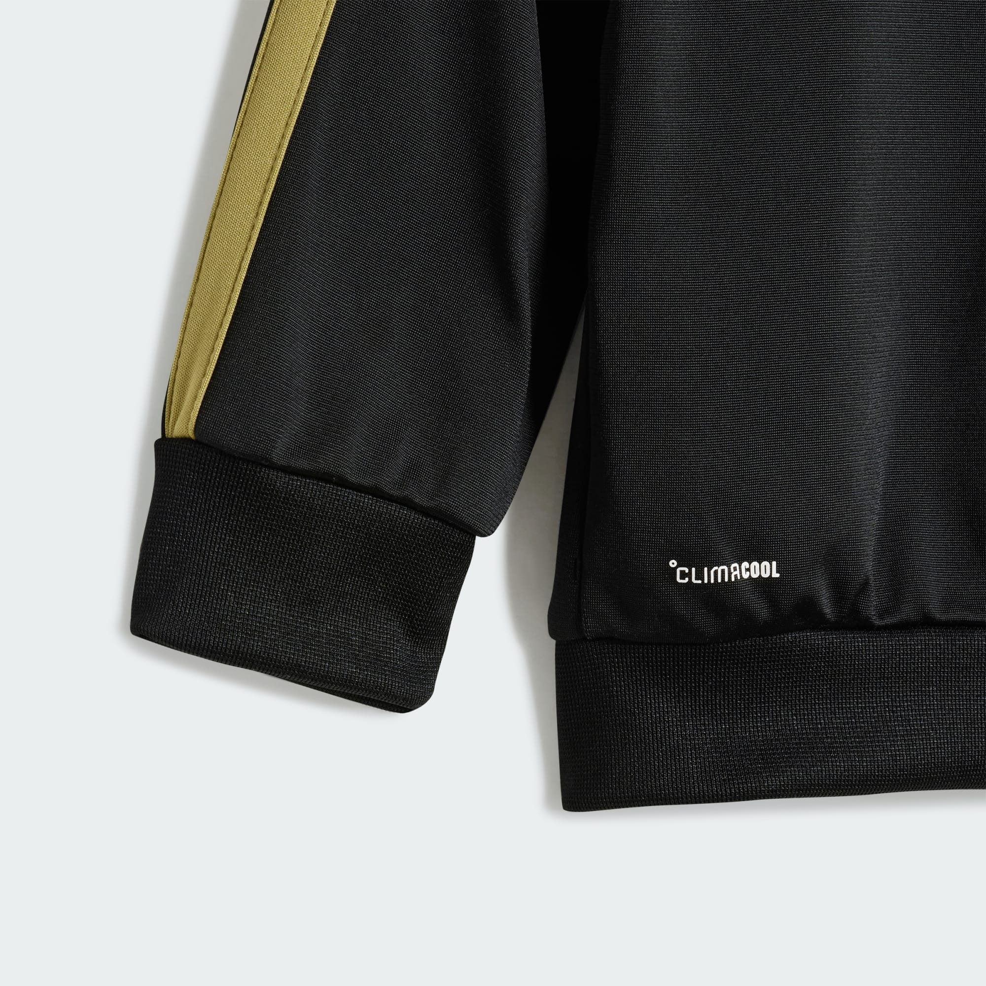 Adidas Kid's 3-Stripes Climacool Black/Gold Tracksuit Set - Image 6