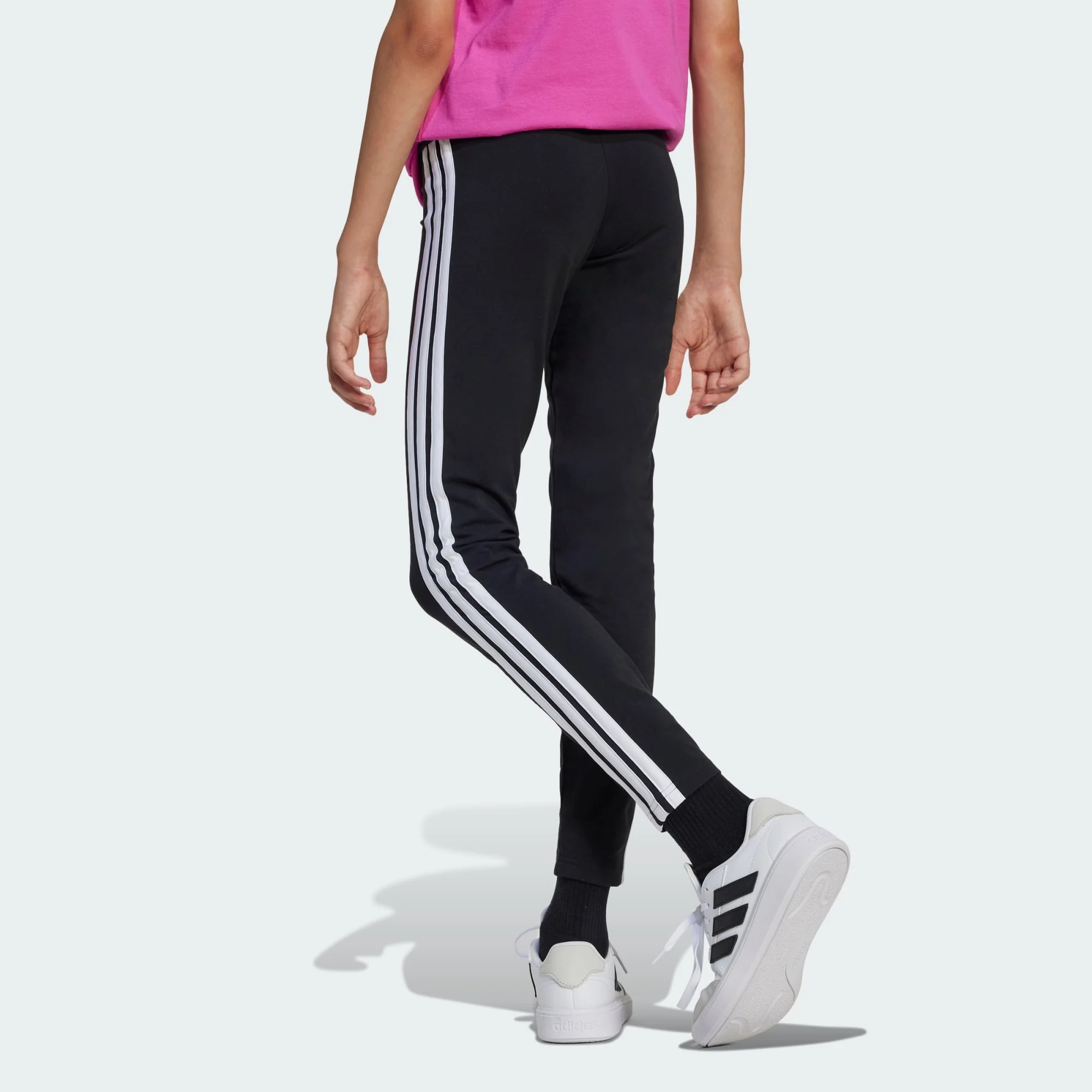 Adidas Kid's 3-Stripes Essentials Black Tight - Image 3