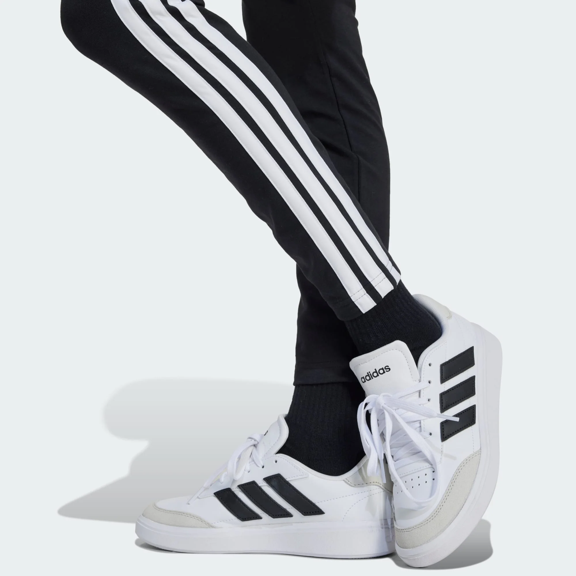 Adidas Kid's 3-Stripes Essentials Black Tight - Image 5
