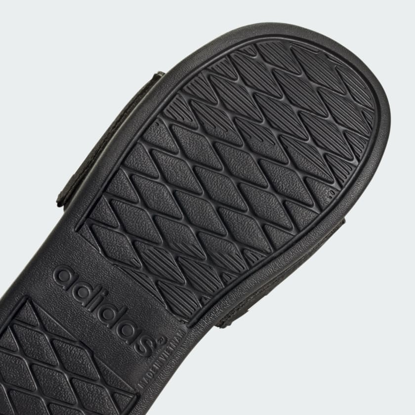 Adidas Kids Adilette Comfort Black/White Slides - Image 6