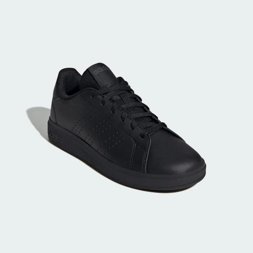 Adidas Kid's Advantage Triple Black Sneaker Shoes - Image 3