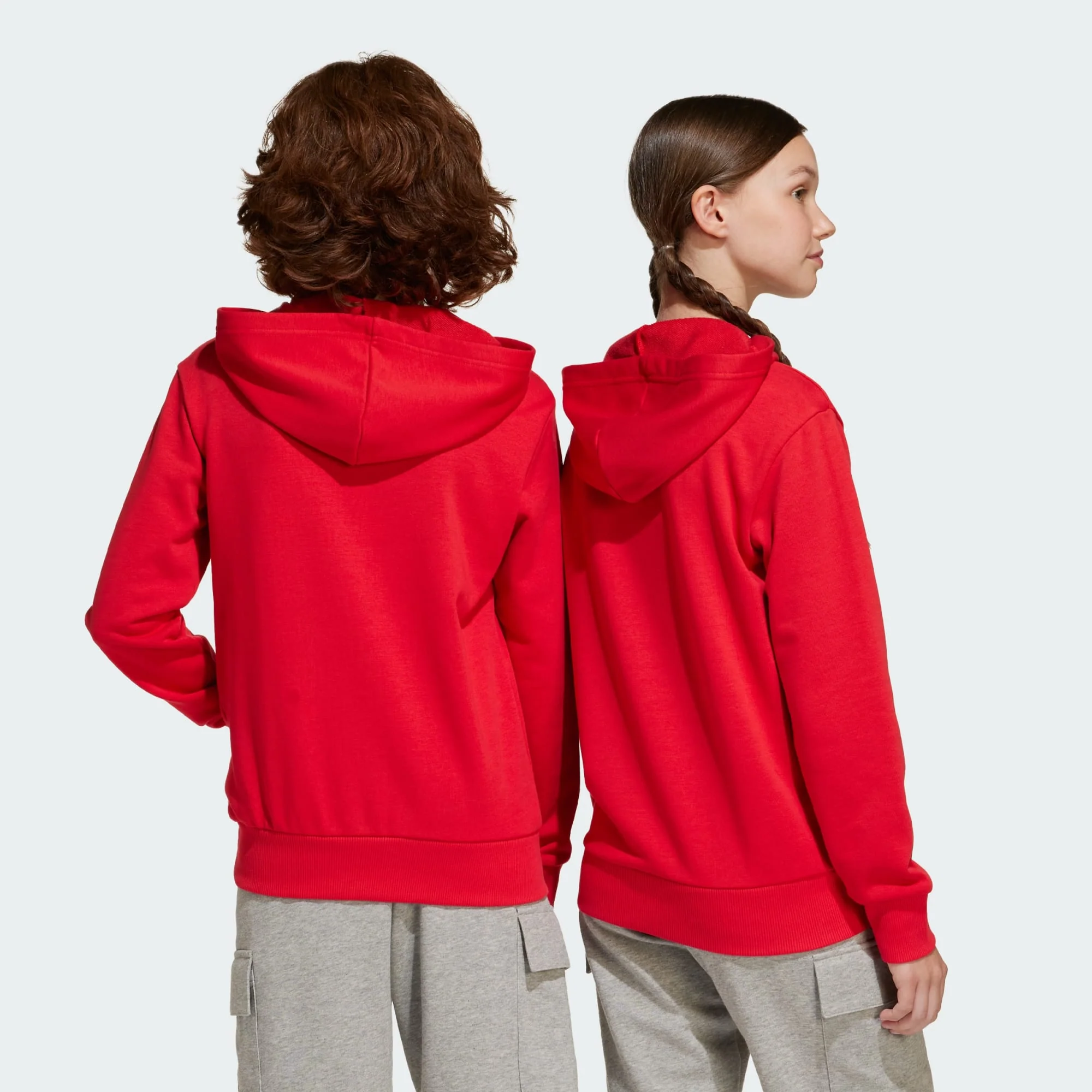 Adidas Kid's Essentials Big Logo French Terry Ruby Hoodie - Image 6