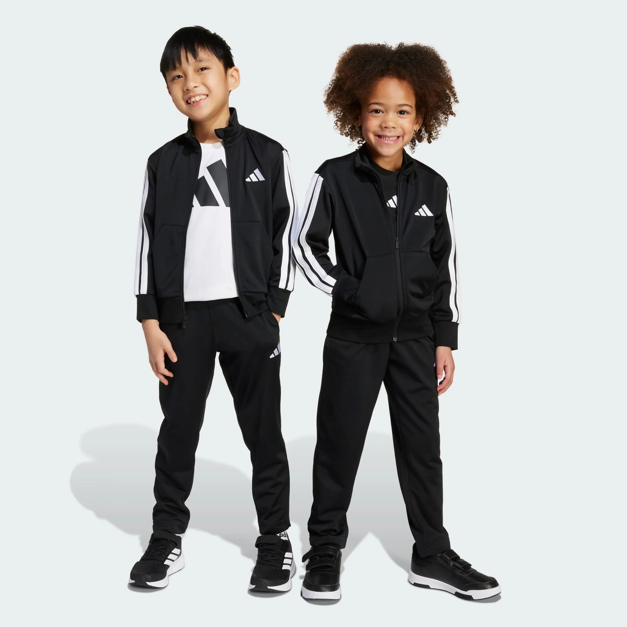 Adidas Kid's Essentials Climacool Black/White Tracksuit Set - Image 5