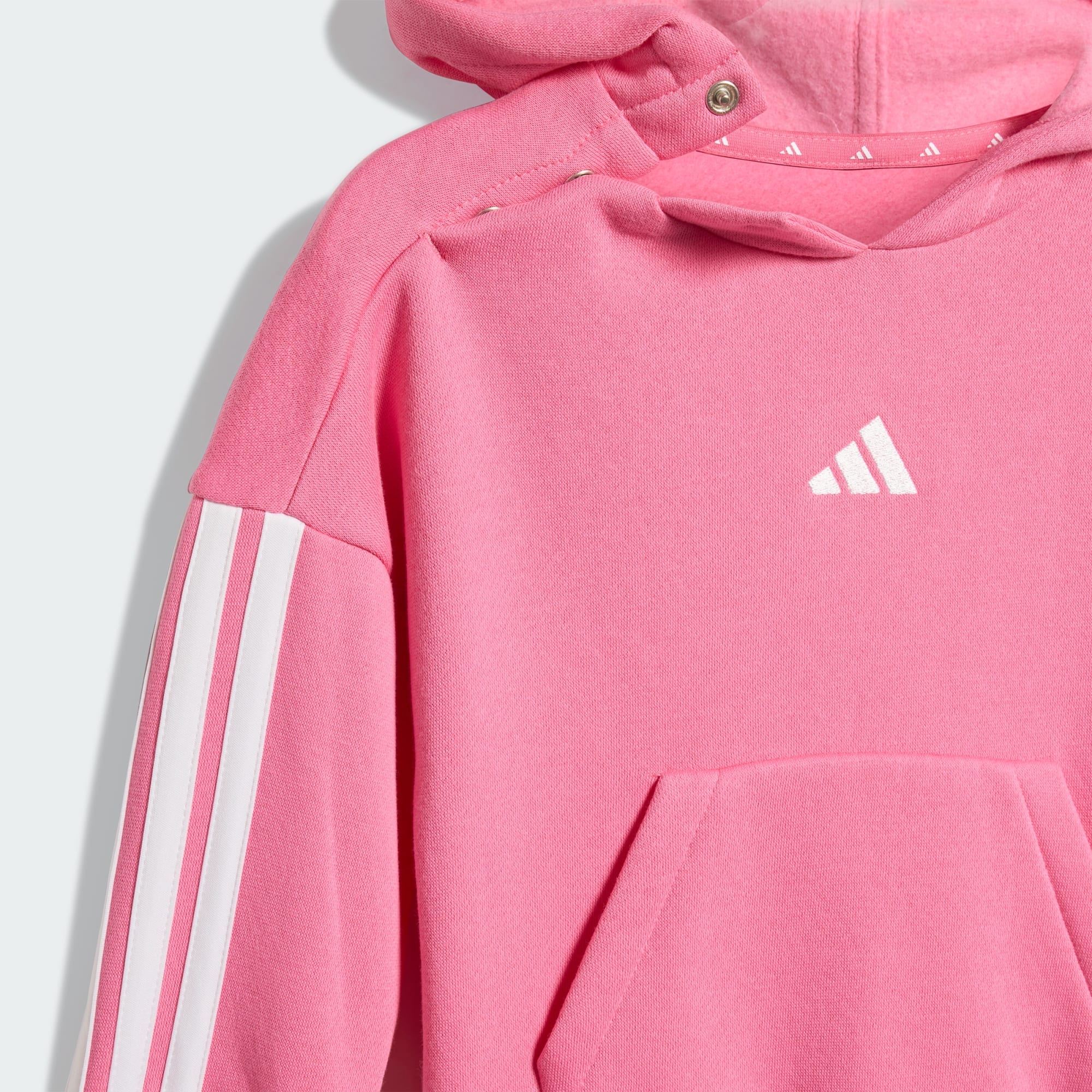 Adidas Kid's Essentials Joggers Pink/White Tracksuit Set - Image 6