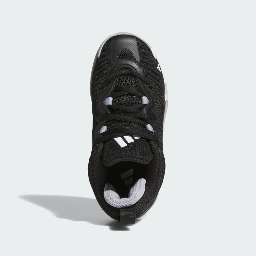 Adidas Kid's Initiation C Black/White Basketball Shoes - Image 3