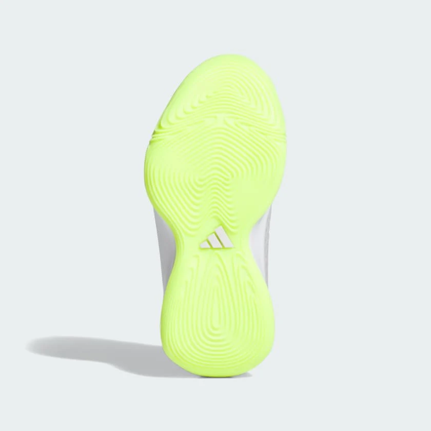 Adidas Kid's Initiation J Grey/Lemon Basketball Shoes - Image 4