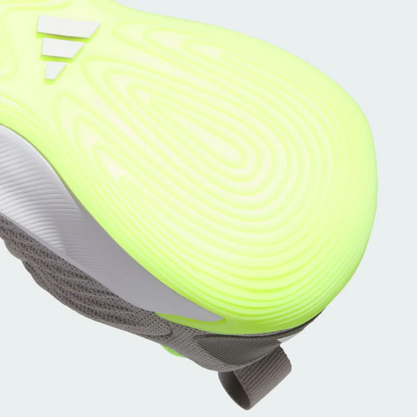 Adidas Kid's Initiation J Grey/Lemon Basketball Shoes - Image 7
