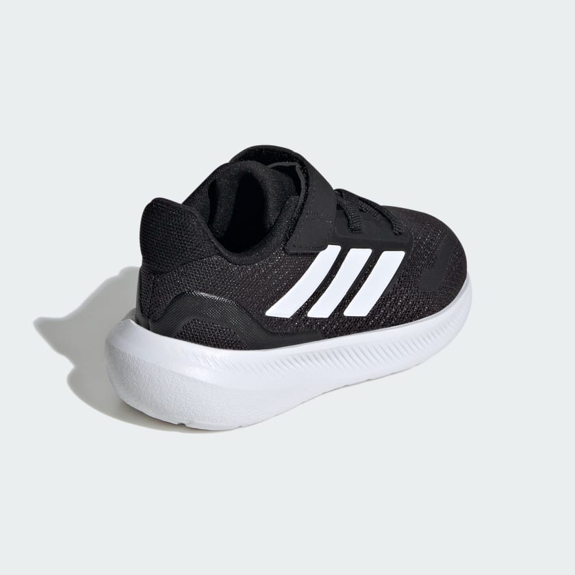 Adidas Kid's Runfalcon 5 Hook N' Loop Black/White Running Shoes - Image 4