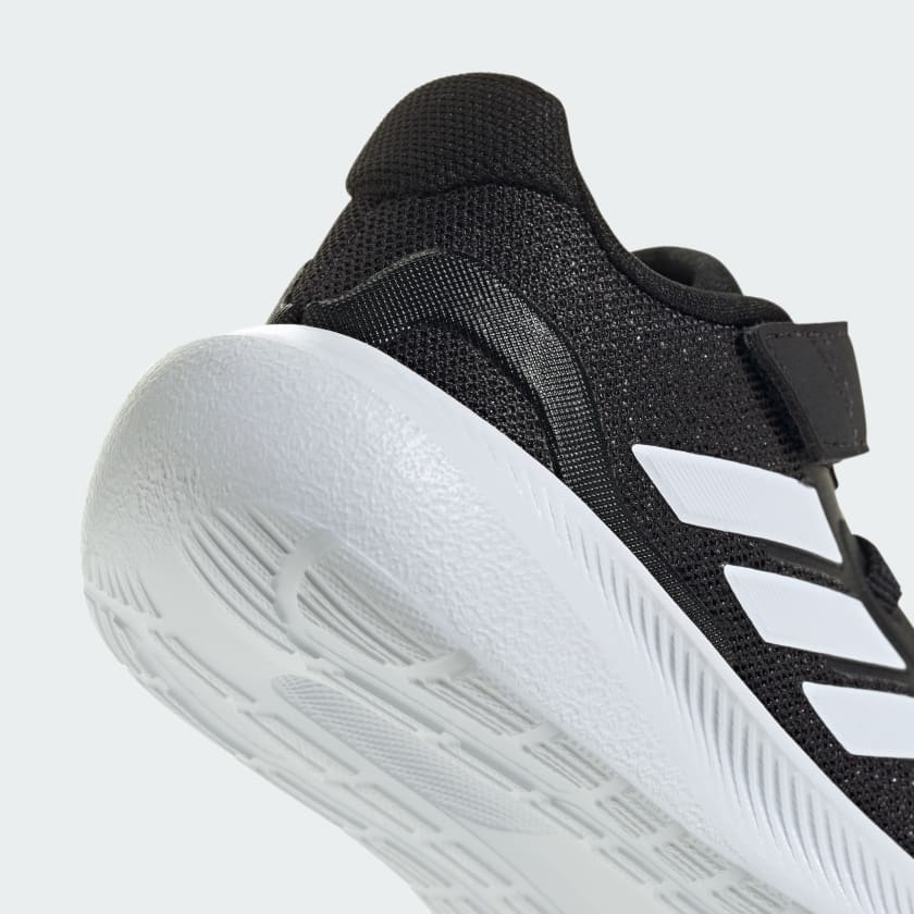 Adidas Kid's Runfalcon 5 Hook N' Loop Black/White Running Shoes - Image 5