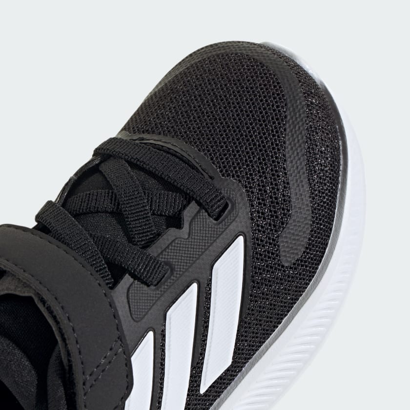 Adidas Kid's Runfalcon 5 Hook N' Loop Black/White Running Shoes - Image 6