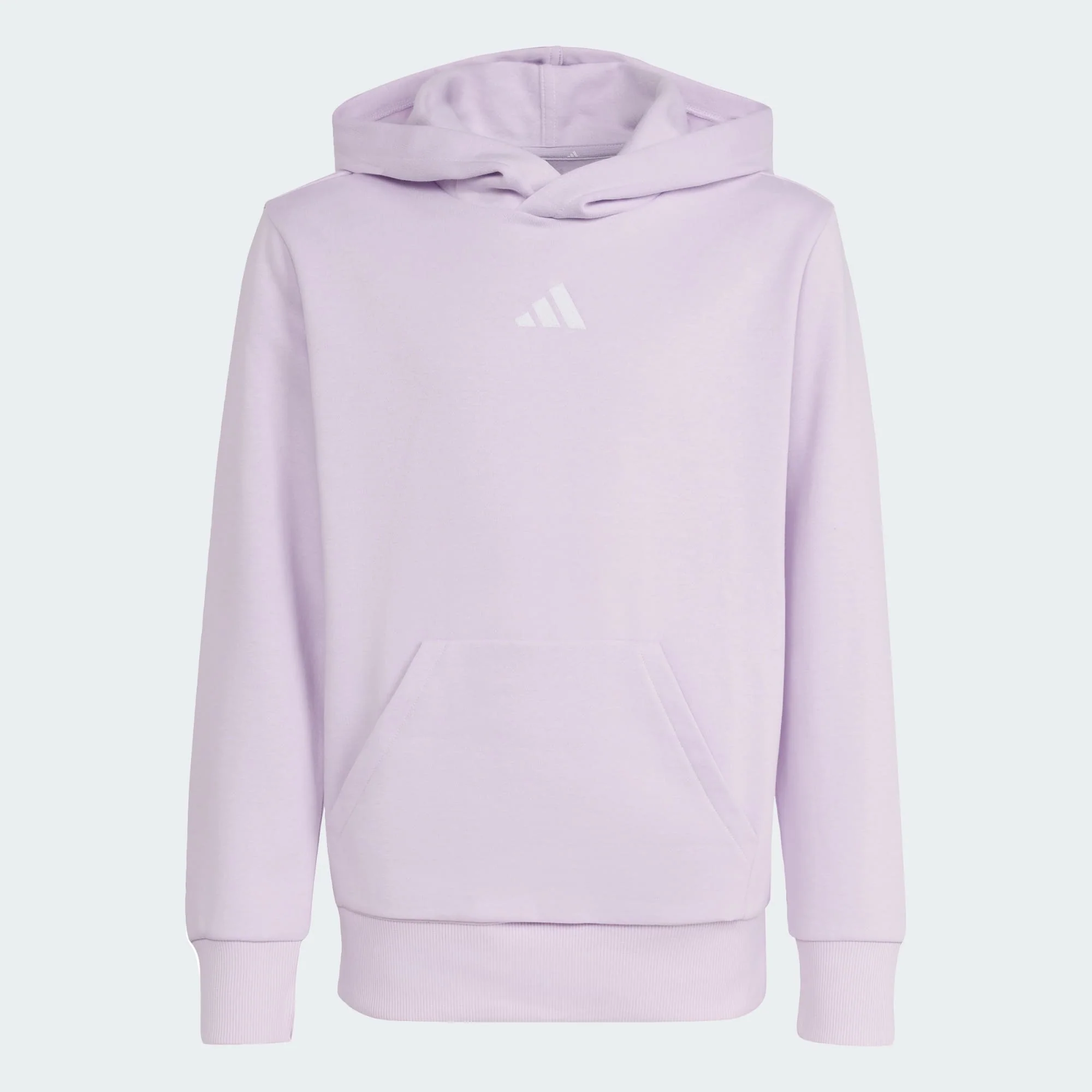 Adidas Kid's Small Logo Essentials Fleece Lavender Hoodie - Image 2