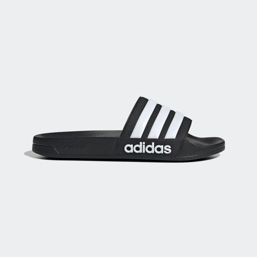 Adidas Unisex Adilette Black/White Shower Slides