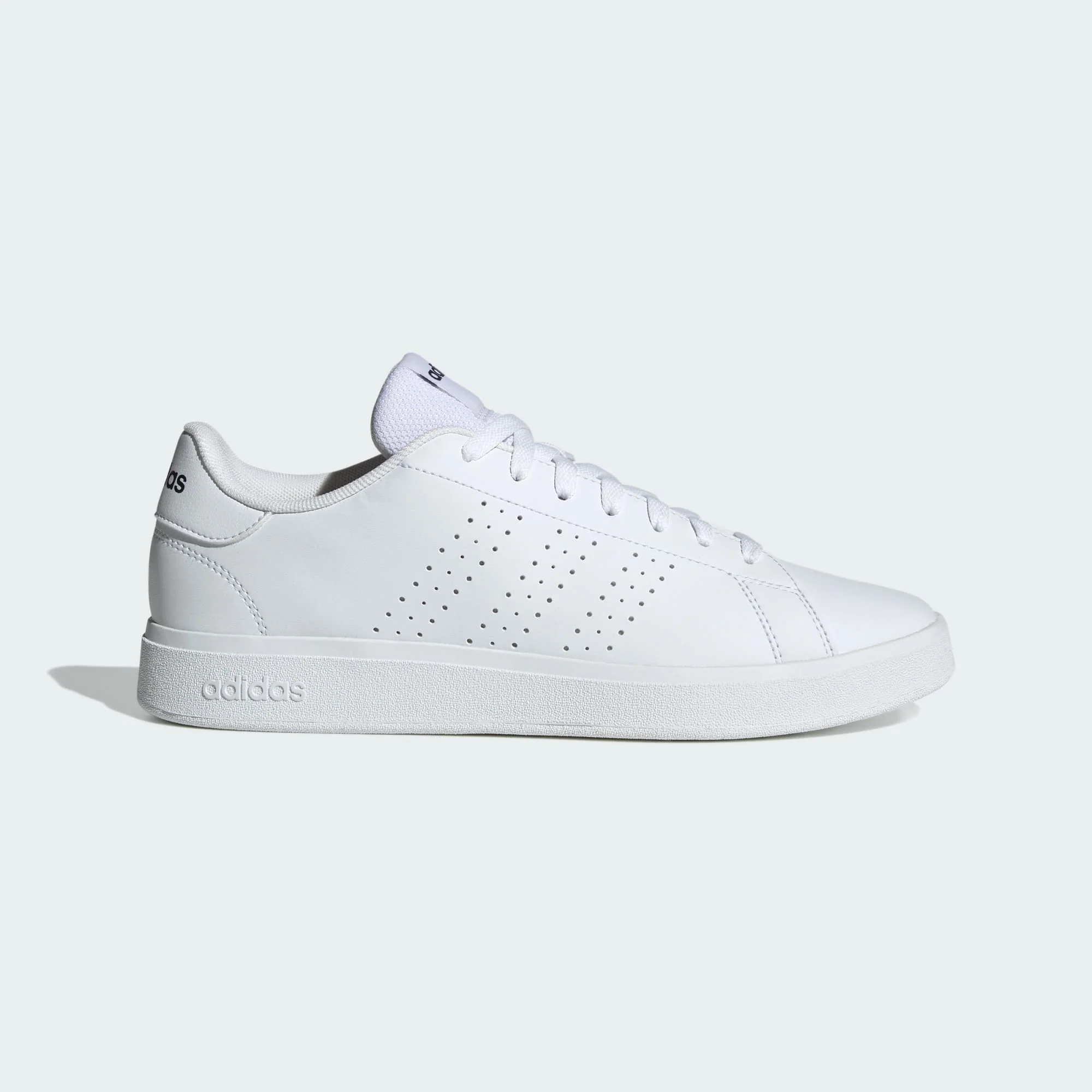 Adidas Men's Advantage 2.0 Triple White Sneaker Shoes