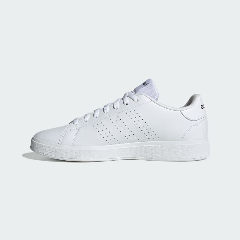Adidas Men's Advantage 2.0 Triple White Sneaker Shoes - Image 2