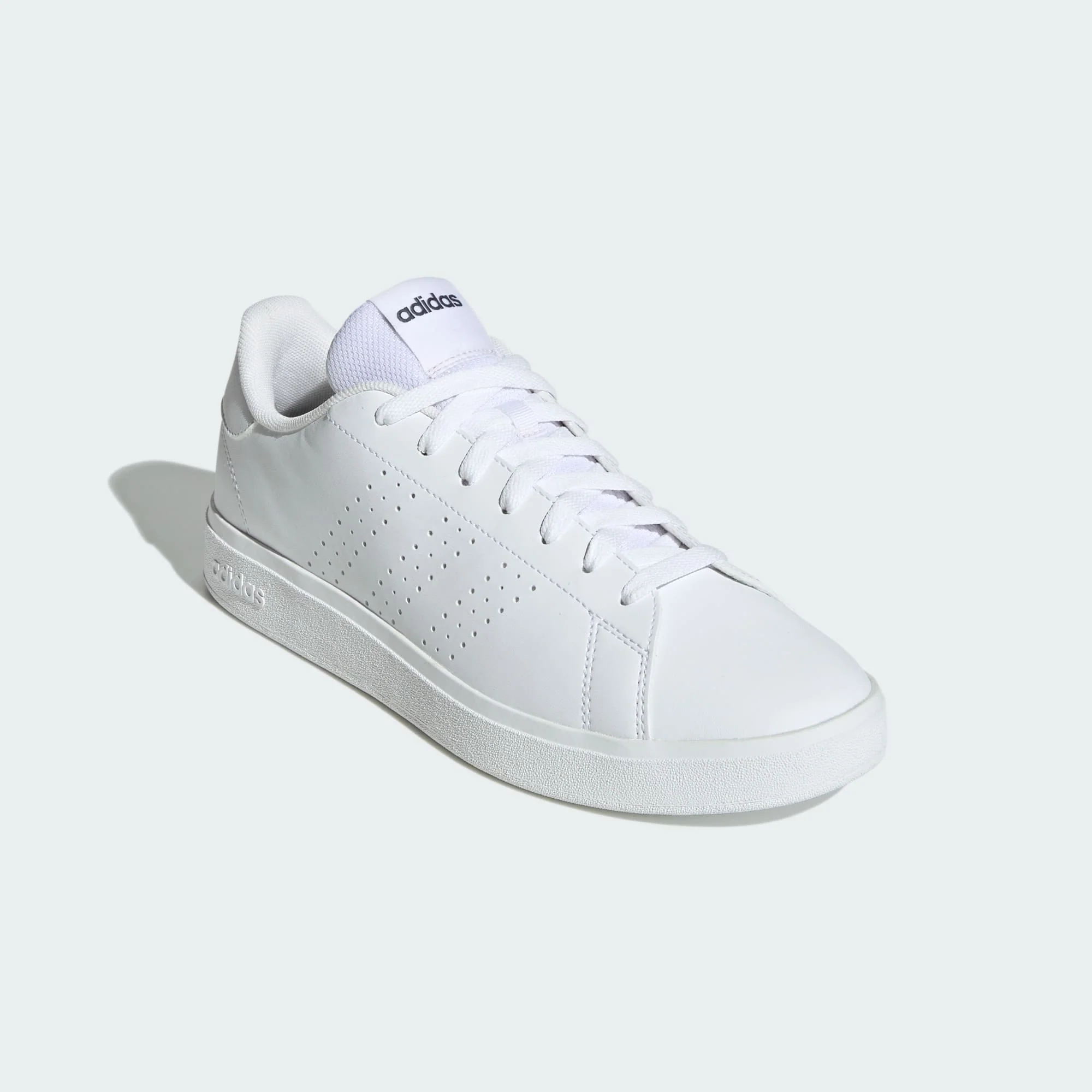 Adidas Men's Advantage 2.0 Triple White Sneaker Shoes - Image 4