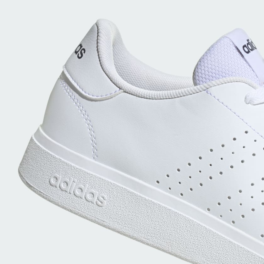 Adidas Men's Advantage 2.0 Triple White Sneaker Shoes - Image 5