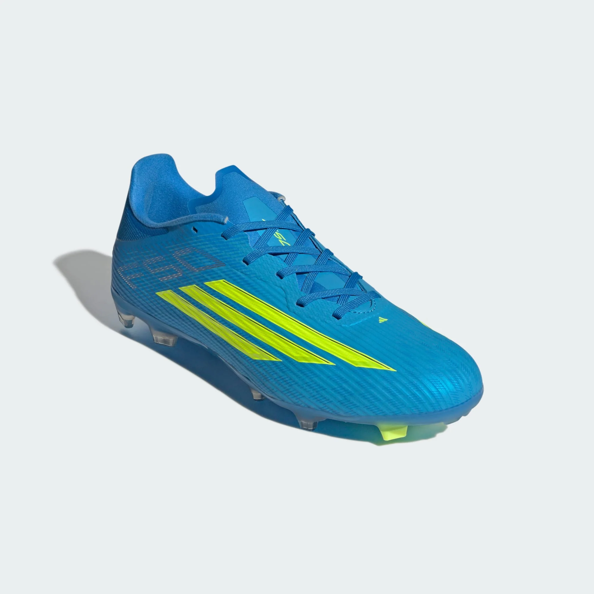 Adidas Men's F50 League Fg/Mg Blue/Solar Football Boots - Image 5