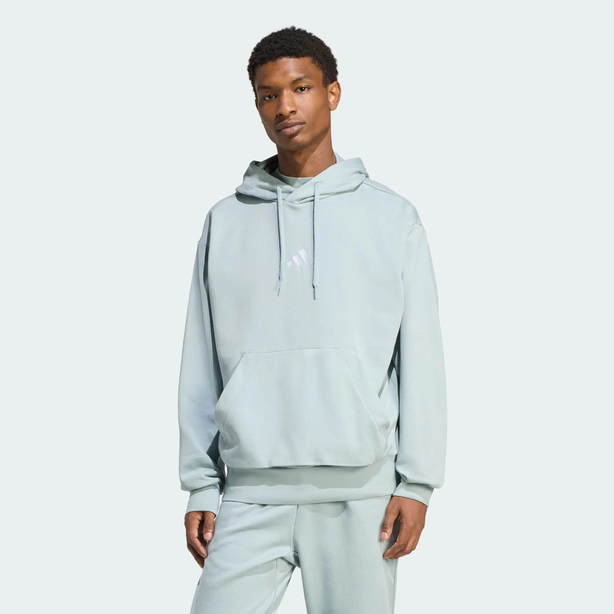 Adidas Men's Feelcozy Fleece Sage Hoodie