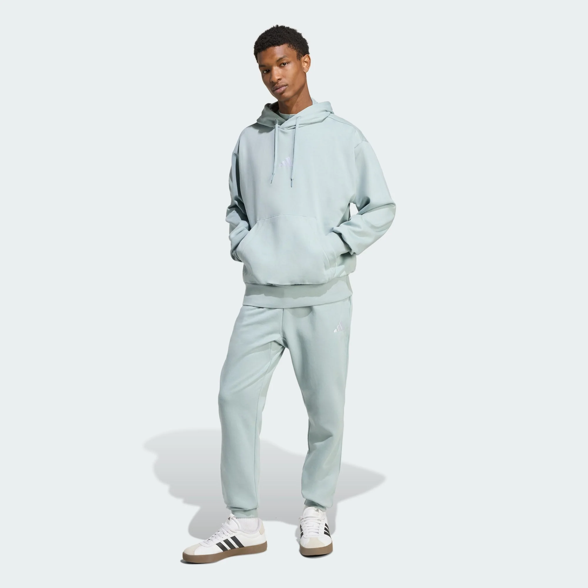 Adidas Men's Feelcozy Fleece Sage Hoodie - Image 4